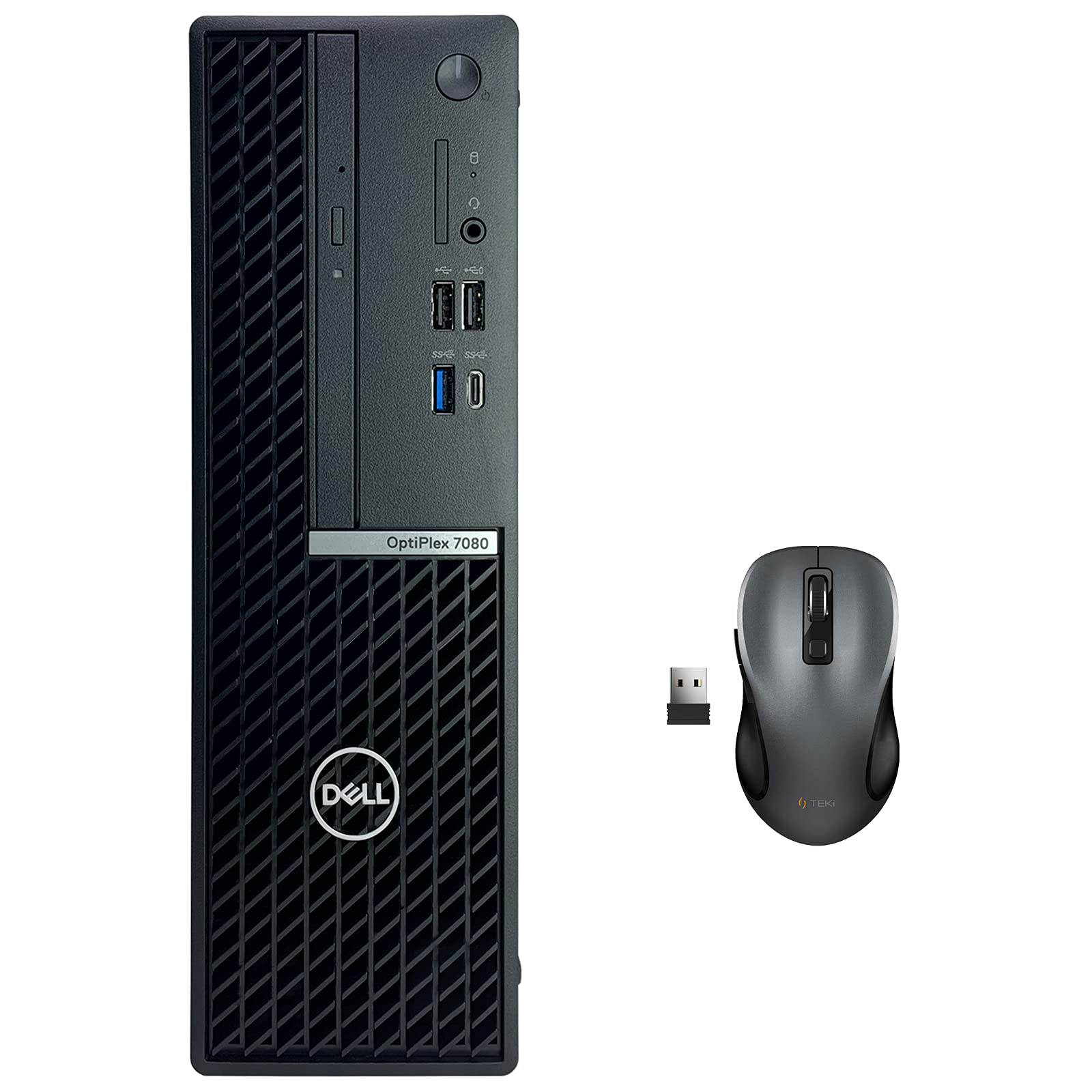 Dell OptiPlex 7080 SFF Small Form Factor Desktop Computer - 10th Gen Intel Core i7-10700 8-Core up to 4.80 GHz CPU, 8GB RAM, 2TB Solid State Drive, Intel UHD Graphics 630, DVD Writer, Windows 10 Pro