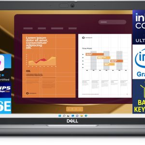 Dell Latitude 5450 AI Powered Laptop 14.0" IPS FHD Display (Intel Core Ultra 7 155U, 16GB DDR5, 512GB SSD, Intel Graphics, Backlit KB, 2 Thunderbolt 4, WiFi 6E, Webcam, Bluetooth 5.3, Win 11 Pro)