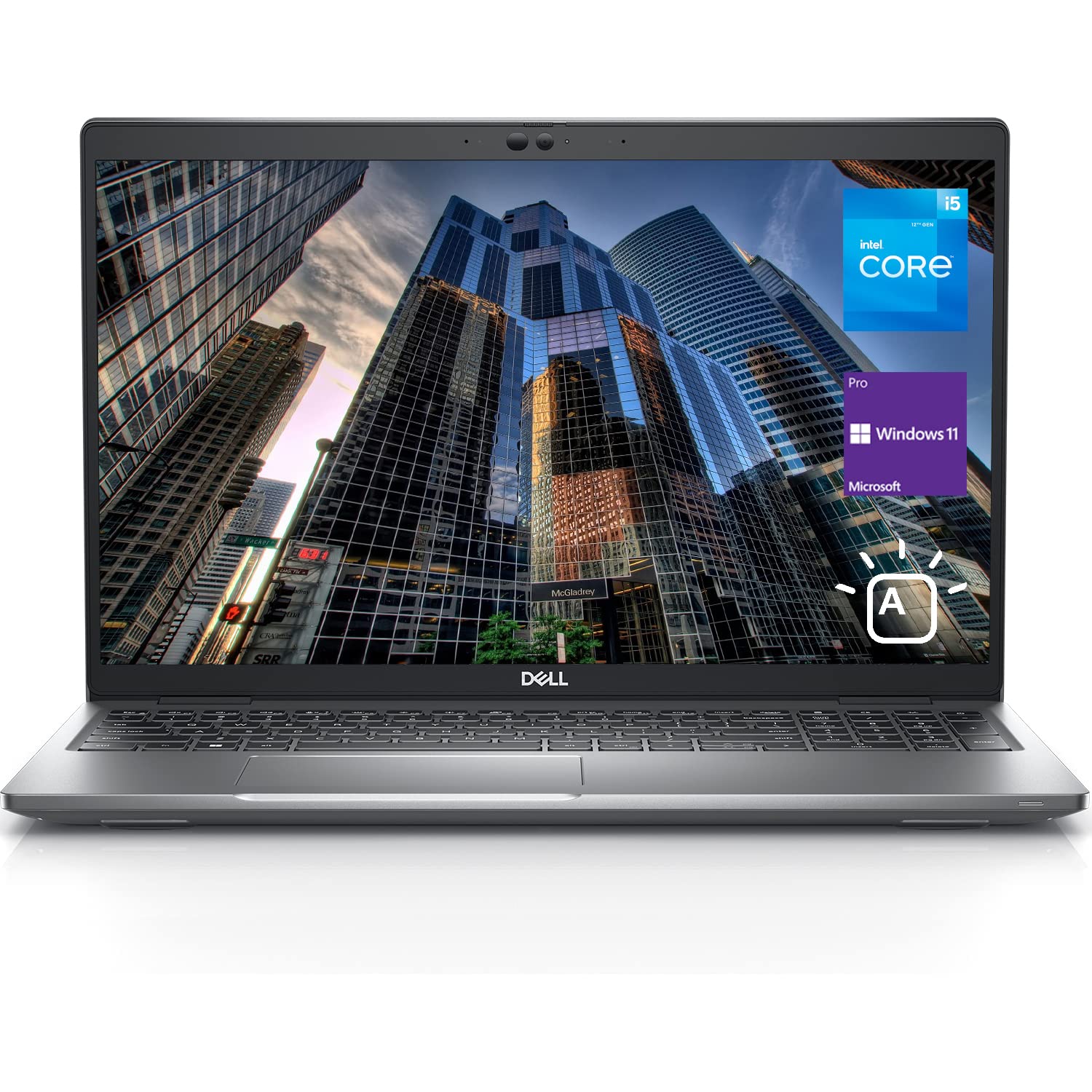 DELL Latitude 5530 Business Laptop, 15.6" FHD Display, 12th Gen Intel Core i5-1235U, 32GB RAM, 1TB SSD, Webcam, HDMI, Thunderbolt 4, Backlit Keyboard, Wi-Fi 6, Windows 11 Pro, Silver