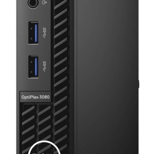 Dell OptiPlex 3080 Micro Form Factor Business Black Desktop (6-Core Intel i5-10500T, 8GB RAM, 256GB PCIe SSD, Intel UHD 630, RJ-45, HDMI, Display Port, Win 10 Pro)