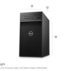 Dell Precision 3630 Workstation Intel 8th Gen i7-8700K 3.7GHz (Up to 4.70GHz) 6-Core CPU 16GB DDR4-2666MHz Memory 512GB NVMe PCIe SSD 1TB 7200RPM SATA HDD Windows 10 Pro