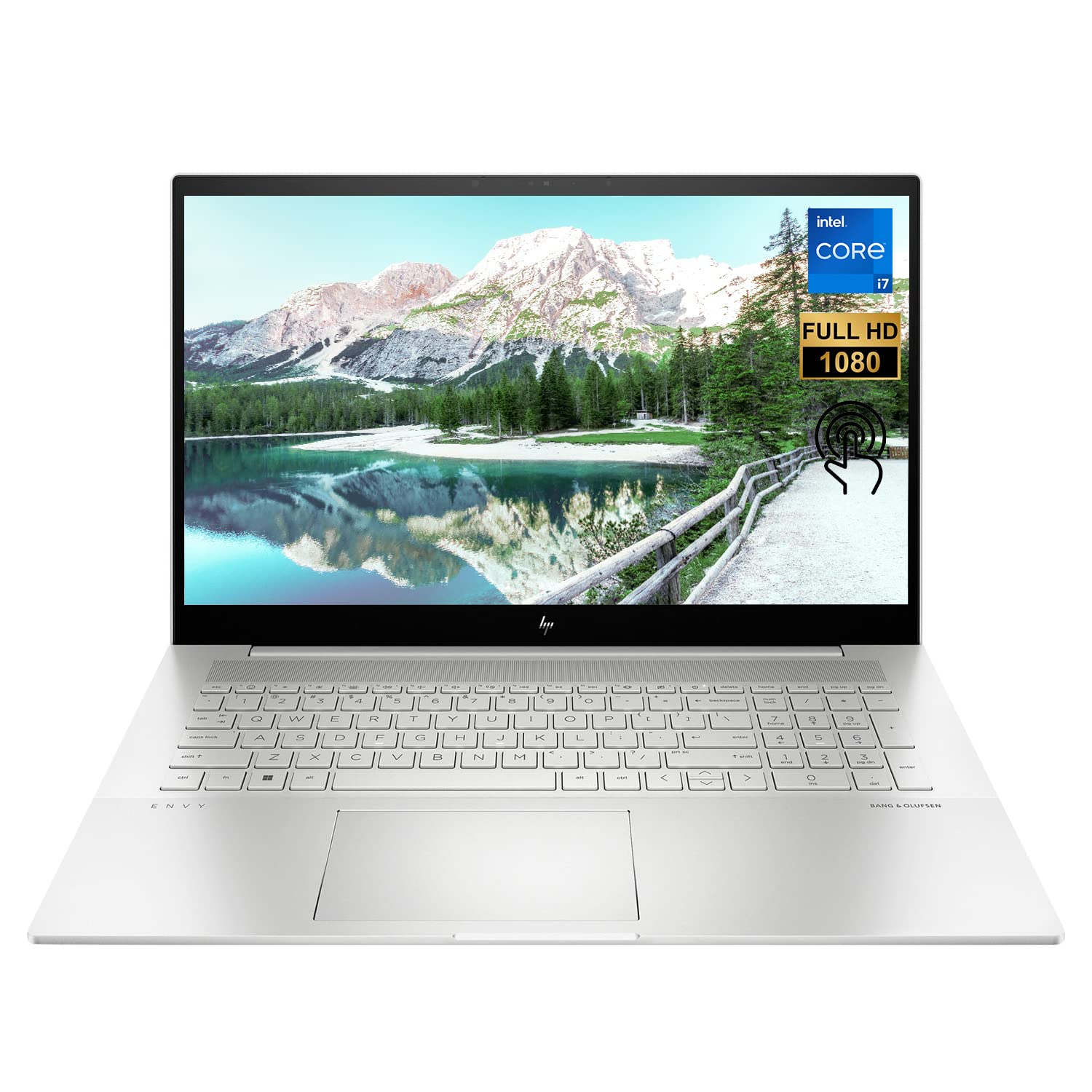 HP Envy Laptop, 17.3" Full HD Touchscreen, 12th Gen Intel Core i7-1260P 12-Core Processor, 16GB RAM, 512GB PCIe SSD, Backlit Keyboard, HDMI, USB Type-C, Wi-Fi 6, Windows 11 Home, Silver