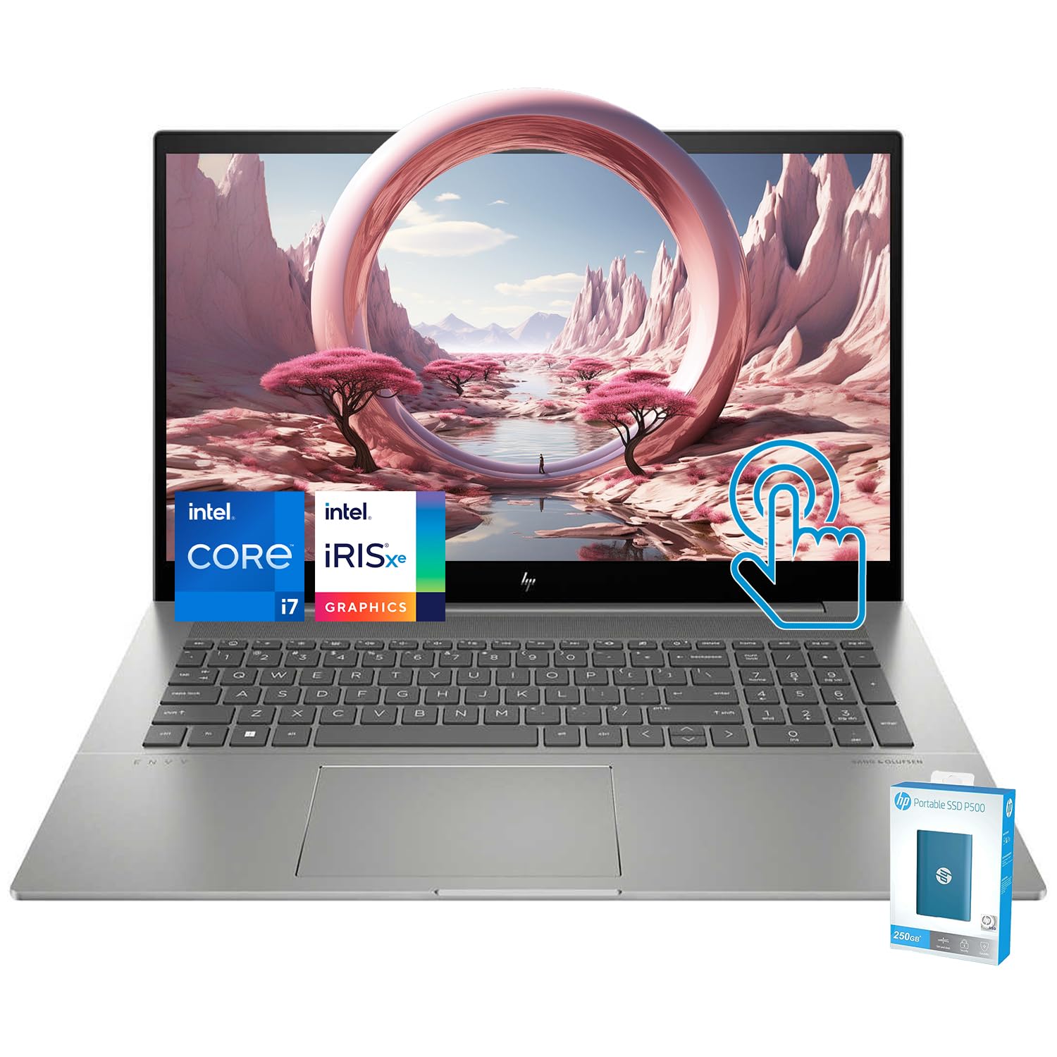 HP Envy 17.3" FHD Touchscreen Laptop | Intel Core i7-13700H | 32GB RAM | 2TB PCIe SSD | Intel Iris Xe Graphics | Backlit Keyboard | Bang & Olufsen Audio | Wi-Fi 6 | Long Battery Life | Windows 11