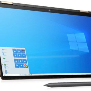 HP Spectre x360 15t Thin Bezel(Intel i7-10750H 6 Cores with GeForce GTX 1650 Ti, Pen, Precision, WiFi 6, HD IR, 3 Years McAfee Security, Windows 10 Pro Key) Nightfall Black