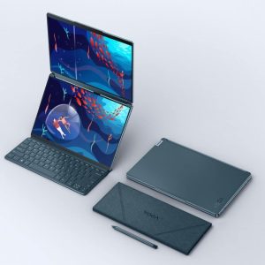Lenovo Yoga Book 9i 2-in-1 13.3" 2.8K Dual Screen OLED Touch Laptop - Intel Core i7-1355U with 16GB Memory - 1TB SSD - Tidal Teal - US Version