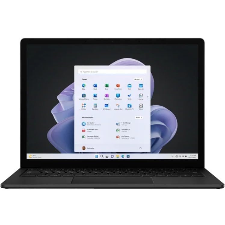 Microsoft Surface Laptop 5 15" Touchscreen Notebook - 2496 x 1664 - Intel Core i7 12th Gen i7-1265U - Intel Evo Platform - 16 GB Total RAM - 512 GB SSD - Matte Black - TAA Compliant