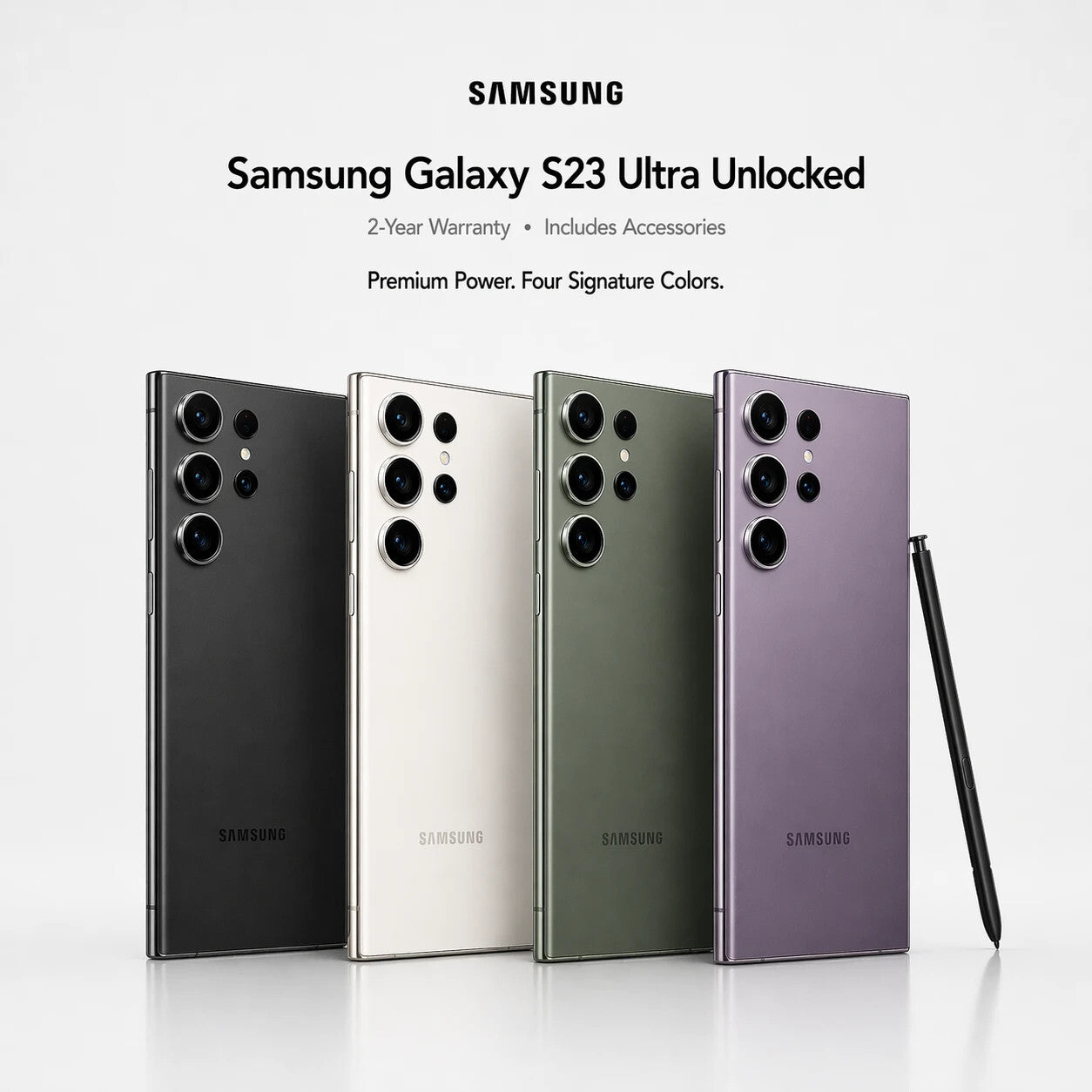 Samsung Galaxy S23 Ultra 5G 256GB 512GB S918U1 Factory Unlocked US Version