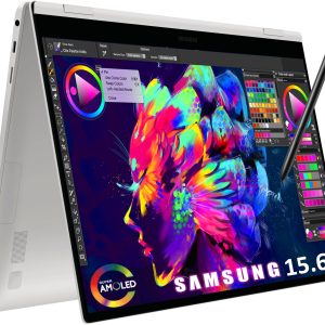 Samsung Galaxy Book4 360 2-in-1 15.6" FHD AMOLED Touchscreen Laptop, Intel 7 150U, 16GB LPDDR5, 1TB Storage, Backlit Keyboard, Fingerprint, Wi-Fi 6E, Windows 11 Pro, Gray, Parent